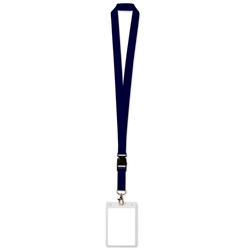 Black Lanyard with Card Holder