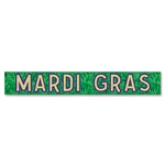 Metallic Mardi Gras Banner