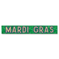 Metallic Mardi Gras Banner