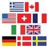 MINI INTERNATIONAL FLAG CUTOUTS