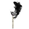 Feathered Mask On A Stick
