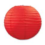 Red Paper Lanterns 3 Pack 9.5 Inches