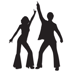 Disco Dancers Silhouettes