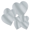 Heart Silver Cutouts Assorted Pack