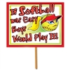 Fastpitch Softball Yard Sign