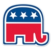 Republican Party Elephant Cutout - 10 1/2"