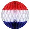 Red, White, and Blue Tissue Flutter Ball Decoration