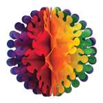 Rainbow Tissue 14 Inch Flutter Ball