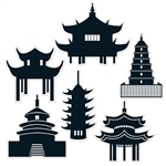 Pagoda Silhouettes Cutouts