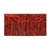 Red Metallic Foil Table Skirting