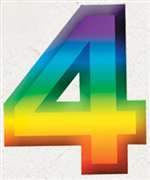 4  3-D NUMBER - MULTI-COLORED