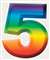 5  3-D NUMBER - MULTI-COLORED