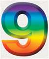 9  3-D NUMBER - MULTI-COLORED