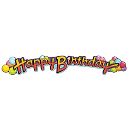 Happy Birthday Expandable Banner
