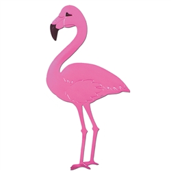 FOIL FLAMINGO SILHOUETTE CUTOUT