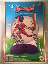 Baseball Vintage 10 inch Tissue Centerpiece