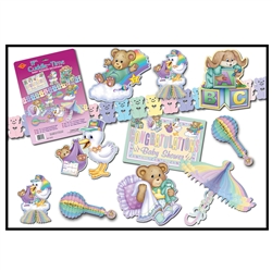 CUDDLE-TIME DECORAMA - (DECORATING KIT - BABY SHOWER)