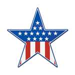 Patriotic Star Cutout - 15 Inches