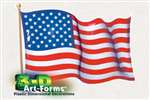AMERICAN FLAG 3-D ART FORM