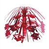 Grad Cap Mini 7 1/2" Cascade Centerpiece - Red