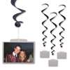 Black Whirls with Photo Pockets