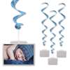 Light Blue Whirls with Photo Pockets