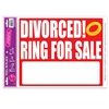 Divorced!  Ring For Sale Peel 'n Place Cling