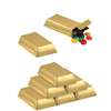 GOLD BARS FOIL FAVOR BOXES