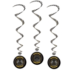 Racing Tire Party Swirl Decoration