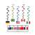 International Flags Whirls Hanging Decorations