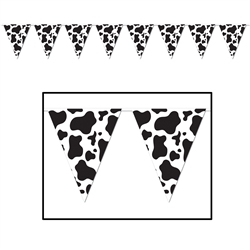 Cow Print plastic banner