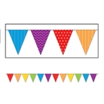 DOTS AND STRIPES PENNANT BANNER