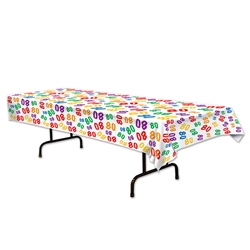 80 Multi Color Plastic Table Cover
