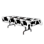 Cow Print Plastic Table Cover