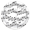 Musical Notes 9 inch Paper Plates