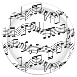 Musical Notes 9 inch Paper Plates