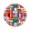 International Flags 9 Inch Plates