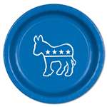 DEMOCRATIC BLUE 9" PLATES