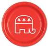REPUBLICAN RED 9" PLATES