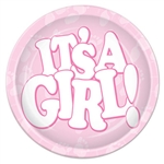 It's A Girl! Plates (9 in)