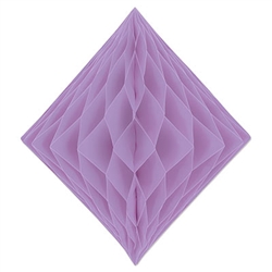 Lavender Paper Tissue Diamond Decoration