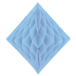 Light Blue Paper Tissue Diamond Decoration