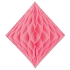 Pink Paper Tissue Diamond Decoration