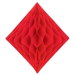 Red Paper Tissue Diamond Decoration