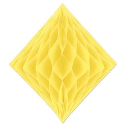 Yellow Paper Tissue Diamond Decoration