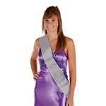 SATIN SASH SILVER