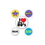 80'S PARTY BUTTONS