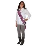 Bachelorette Sash Zebra Print