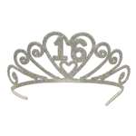 16 GLITTERED TIARA