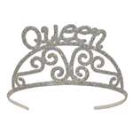 Glittered Metal Queen Tiara